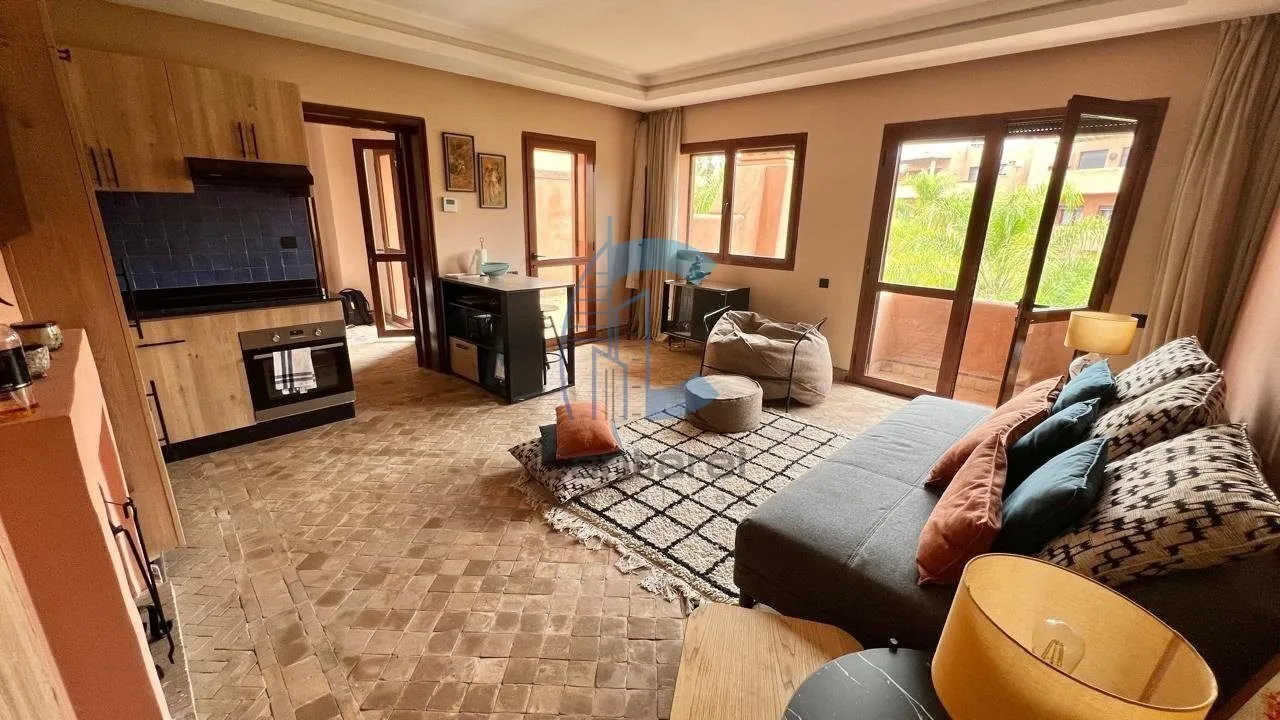 EXCLUSIVITÉ – APPARTEMENT 2 CHAMBRES RÉNOVÉ AVEC TERRASSE &amp; PISCINE – AGDAL MARRAKECH - مراكش