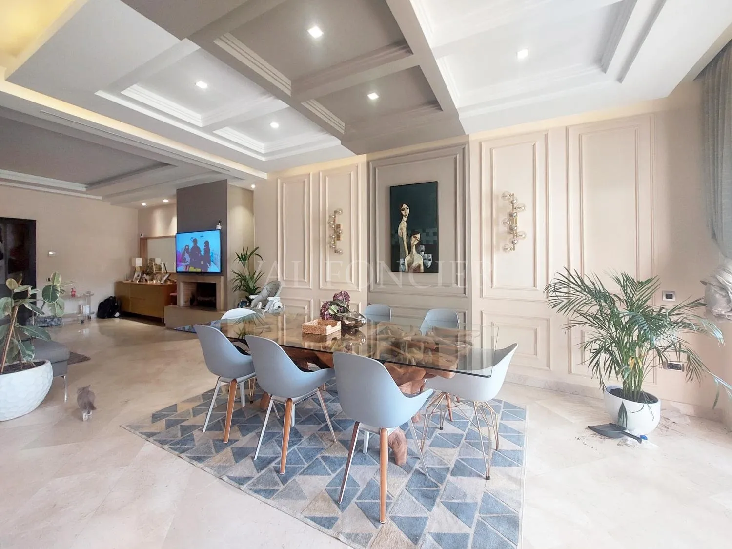 Vente Exceptionnel appartement très moderne 266m2 avec jardin privatif, Bouskoura - الدار البيضاء
