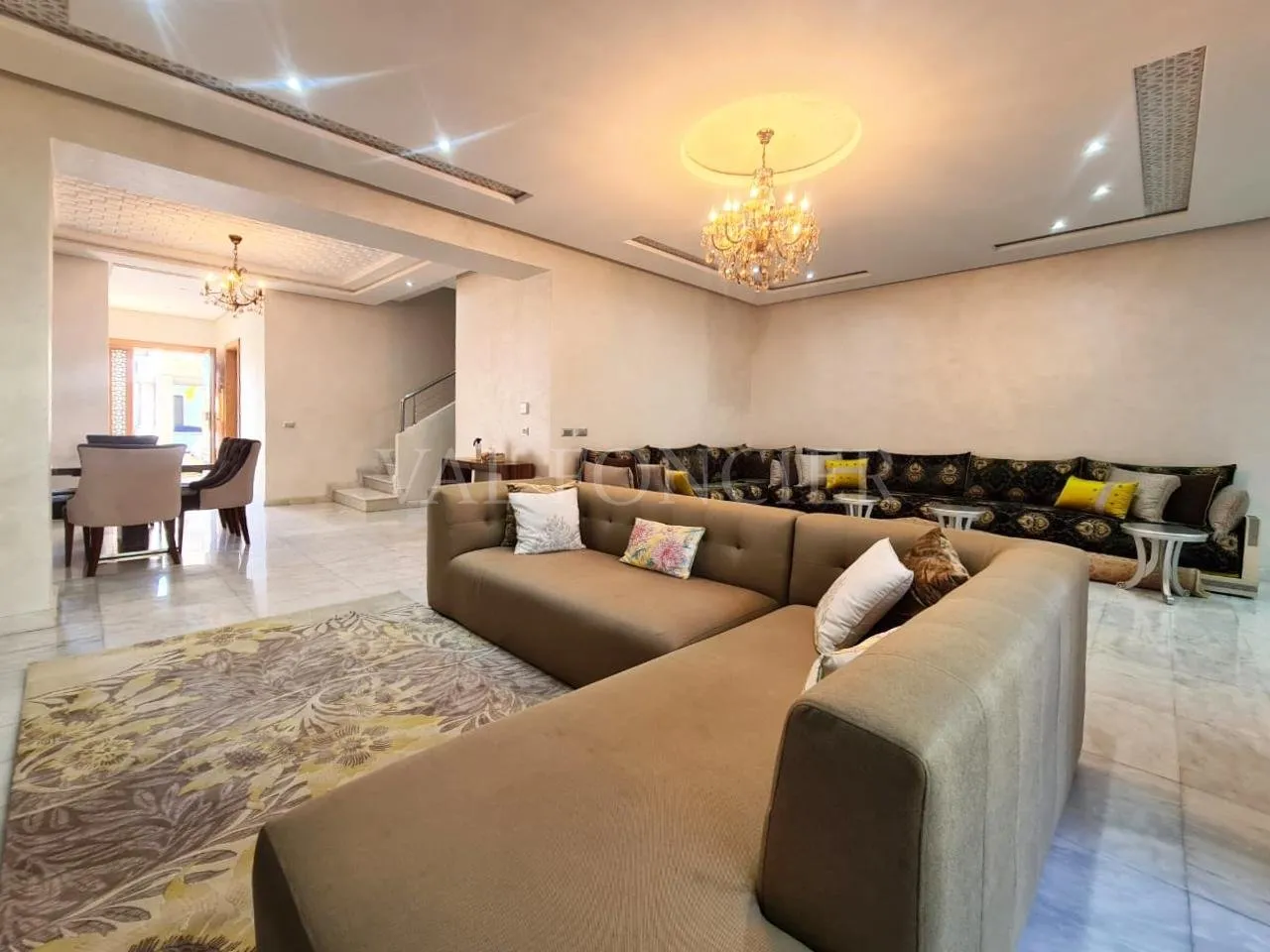 Vente très belle villa 288m2 3chambres avec piscine, Bouskoura ville verte - الدار البيضاء (4)