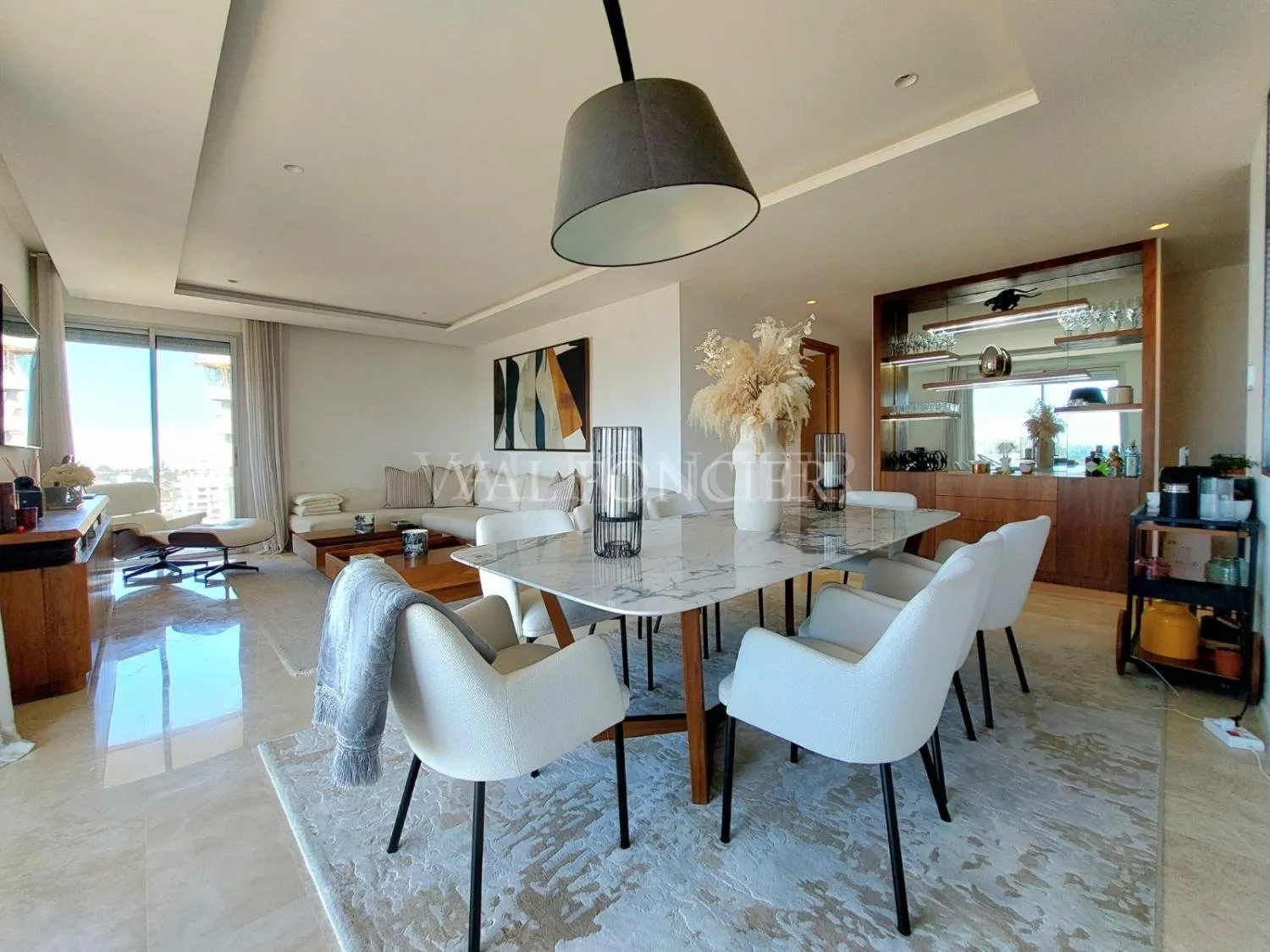 Vente bel Appartement Moderne avec terrasses 3chambres Casa Finance City - الدار البيضاء