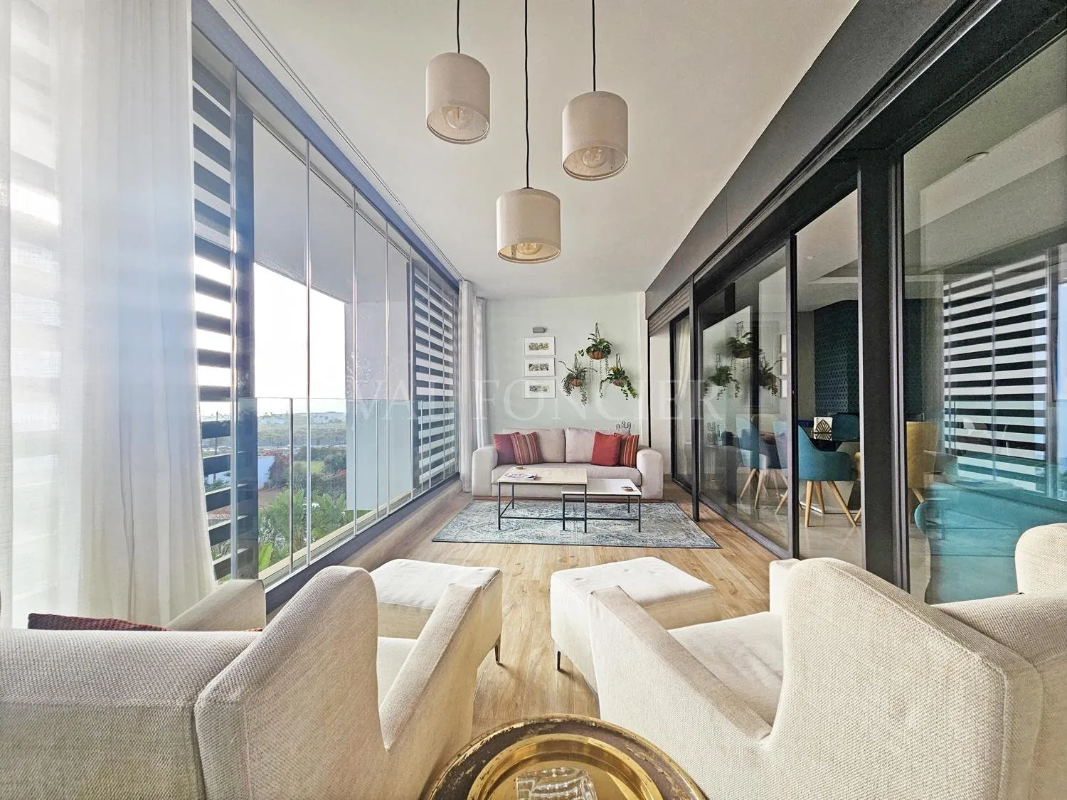 Vente appartement 150m2 2chambres avec terrasse Ain Diab, Casablanca - الدار البيضاء (3)