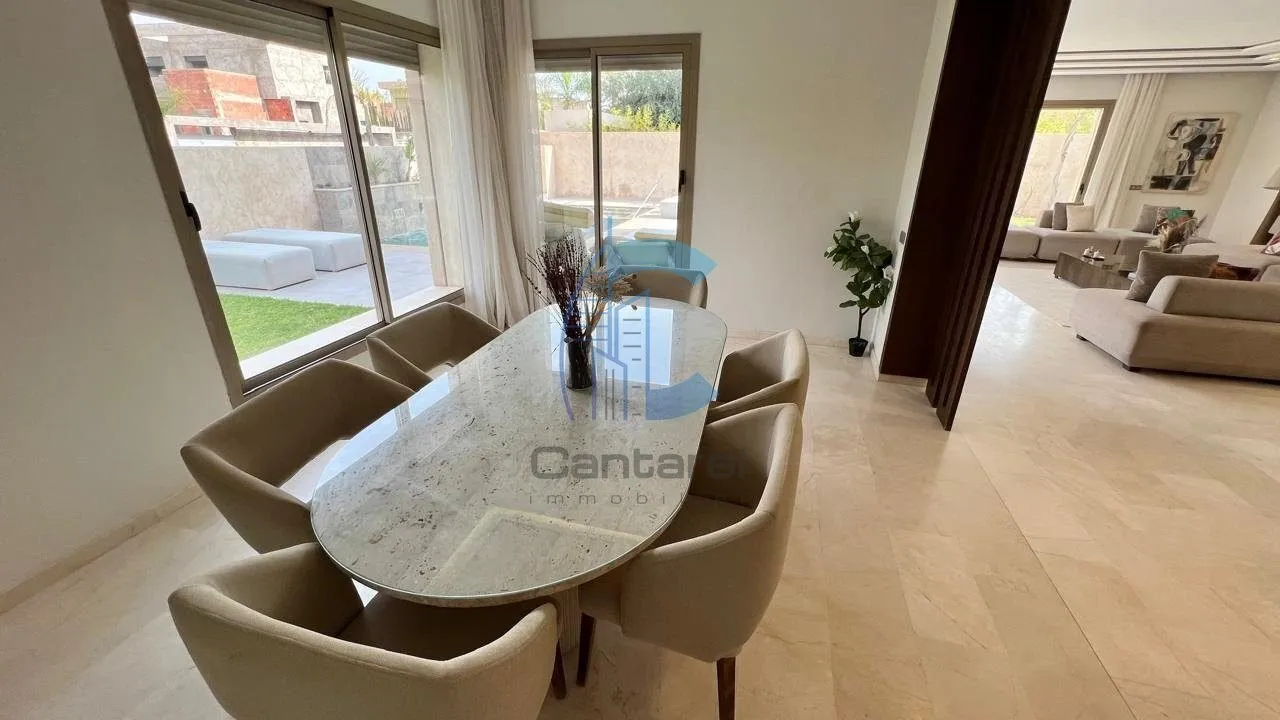 VILLA 5 CHAMBRES + 2 CHAMBRES DU PERSONNEL - AVEC VNA ET PISCINE PRIVATIVE À VENDRE - AKENZA ROUTE DE L'OURIKA - مراكش (4)