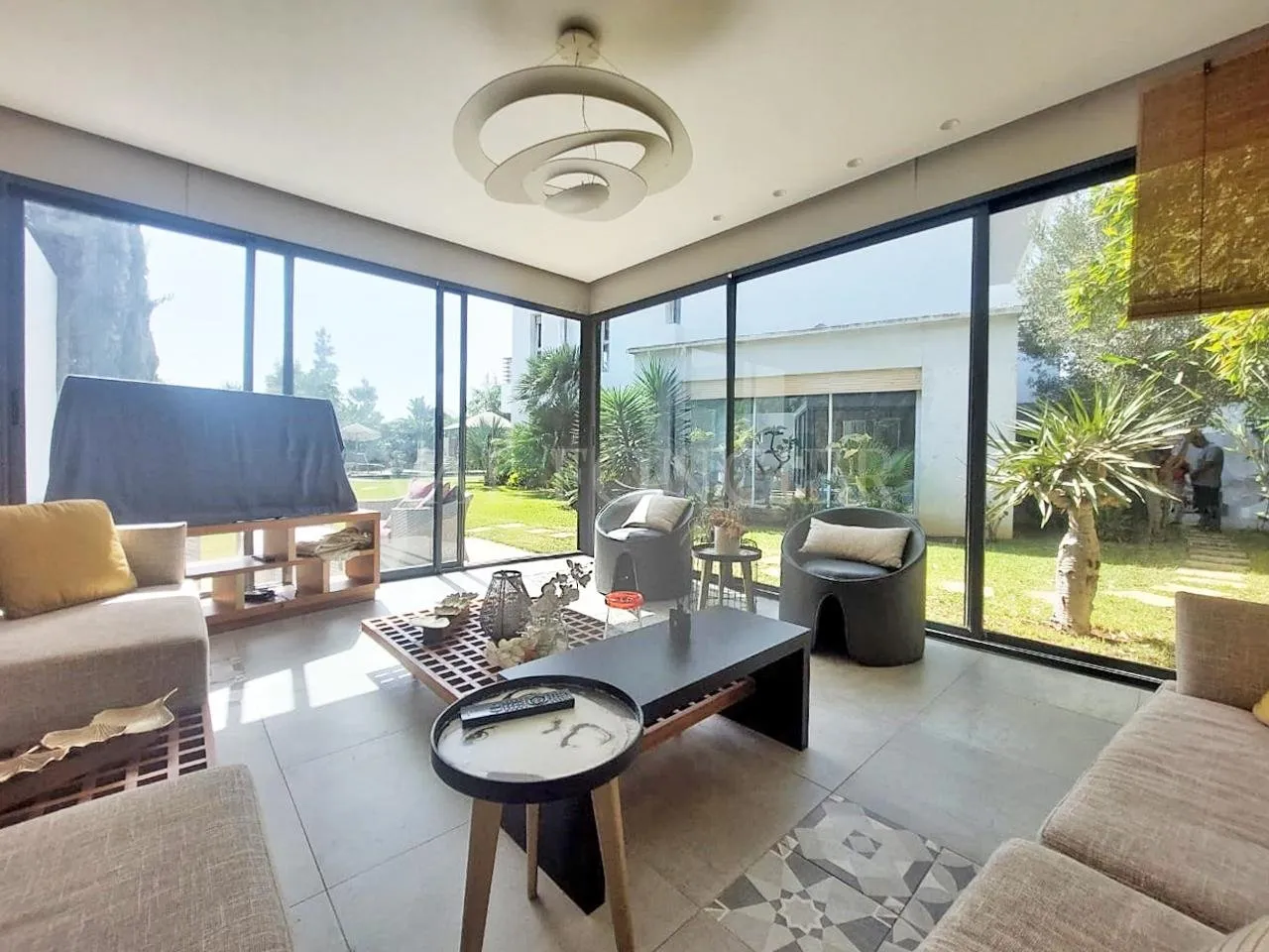 Vente villa 780m2 moderne 4chambres avec piscine, Bouskoura - الدار البيضاء (4)
