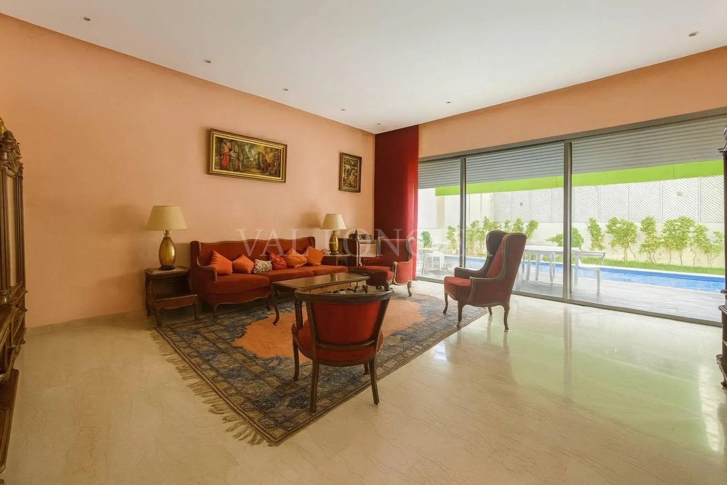 Vente villa 4chambres avec piscine Résidence fermée, Dar Bouazza - الدار البيضاء (4)
