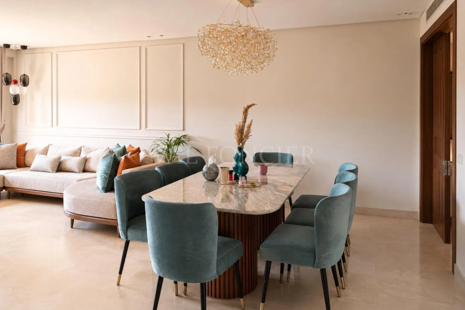 Vente Appartement 188m2 3chambres avec jardin privatif, Bouskoura - الدار البيضاء (3)