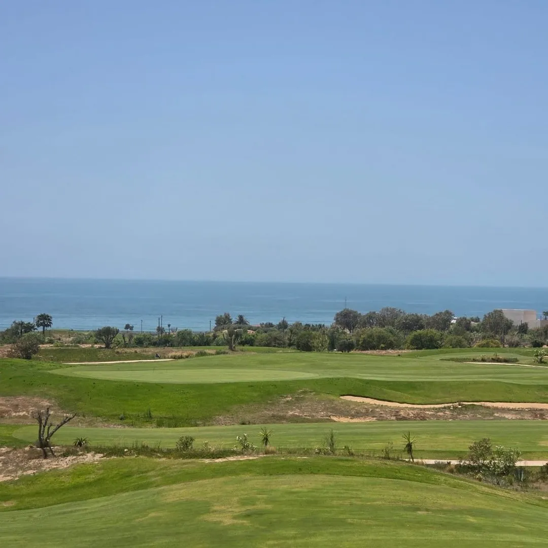 DUPLEX VUE GOLF ET MER A VENDRE RÉSIDENCE TAOUIRT TAGHAZOUT BAY - تغازوت