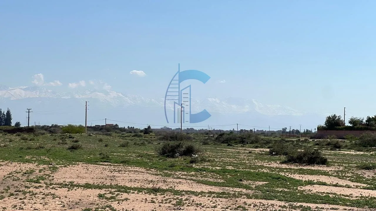TERRAIN TITRÉ - 1 HECTARE ZONE SA2 AVEC VUE ATLAS À VENDRE - ROUTE D'OUARZAZATE MARRAKECH - مراكش (3)