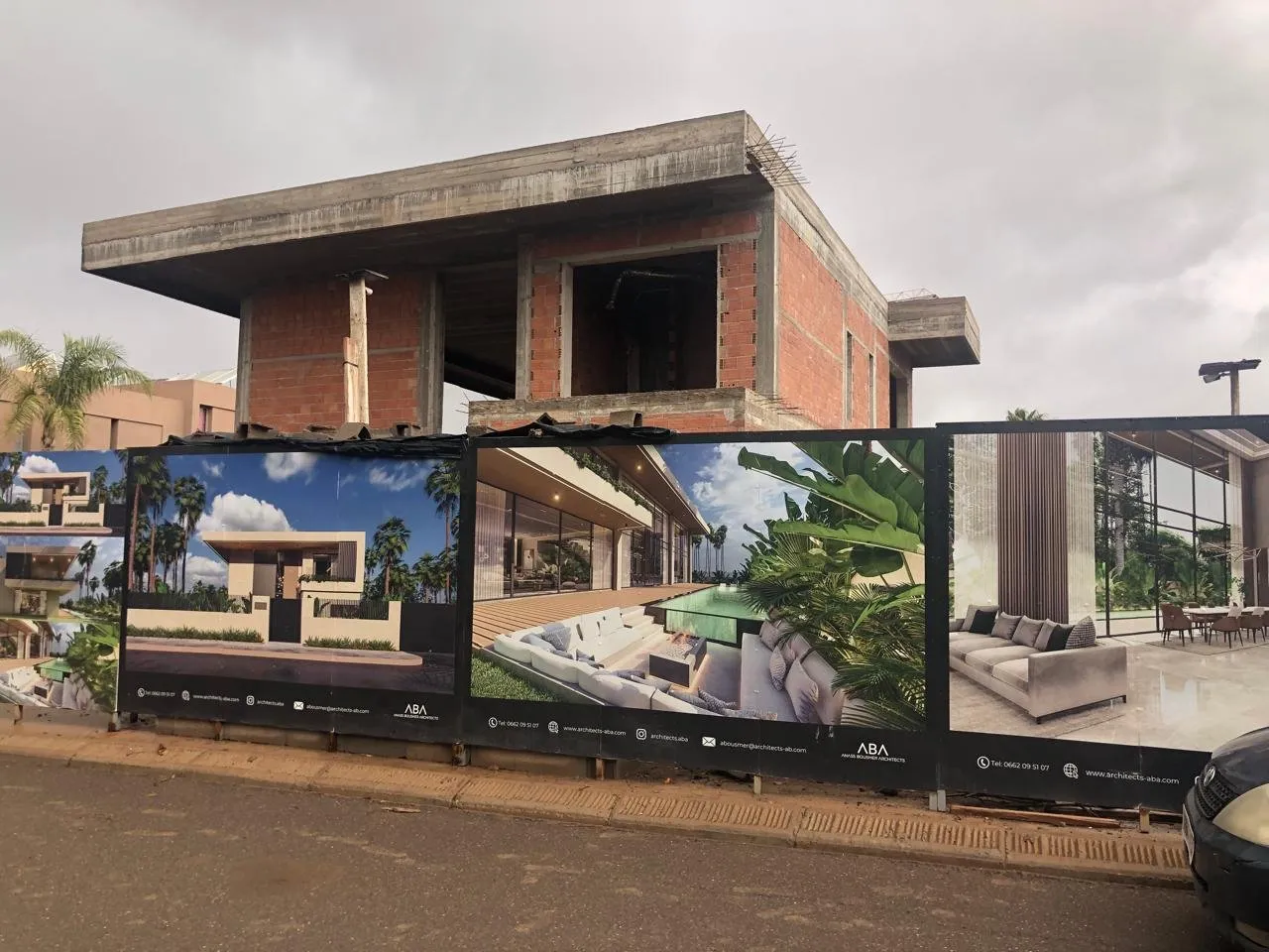 Superbe villa contemporaine semi-finie à Amelkis - مراكش