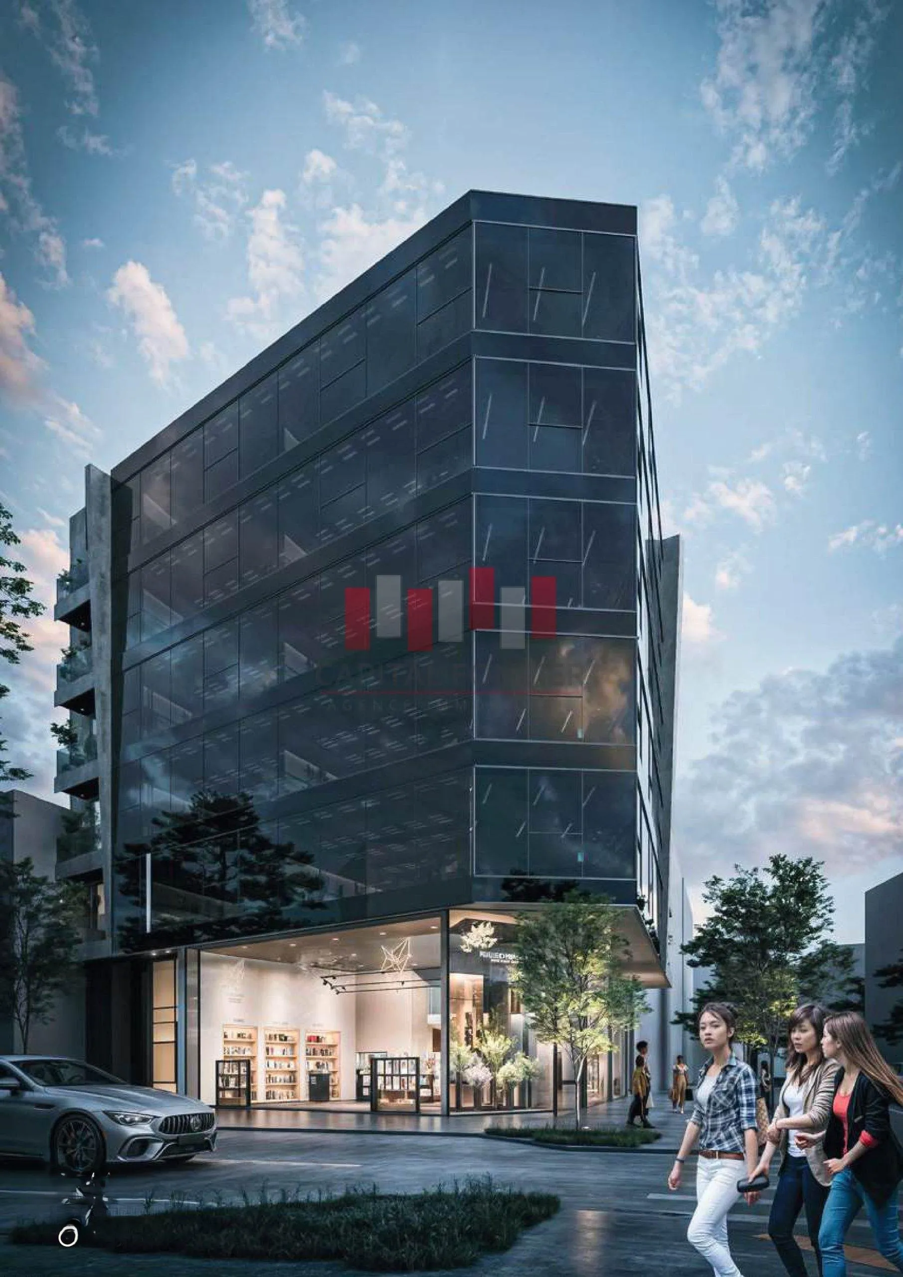Immeuble de bureaux neuf de 2.400 m   R+5 en plein quartier Riviera a la vente - الدار البيضاء