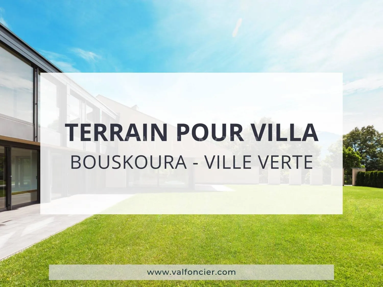 Terrain à vendre pour villa Isolée 1023m2 – Ville Verte Bouskoura - الدار البيضاء