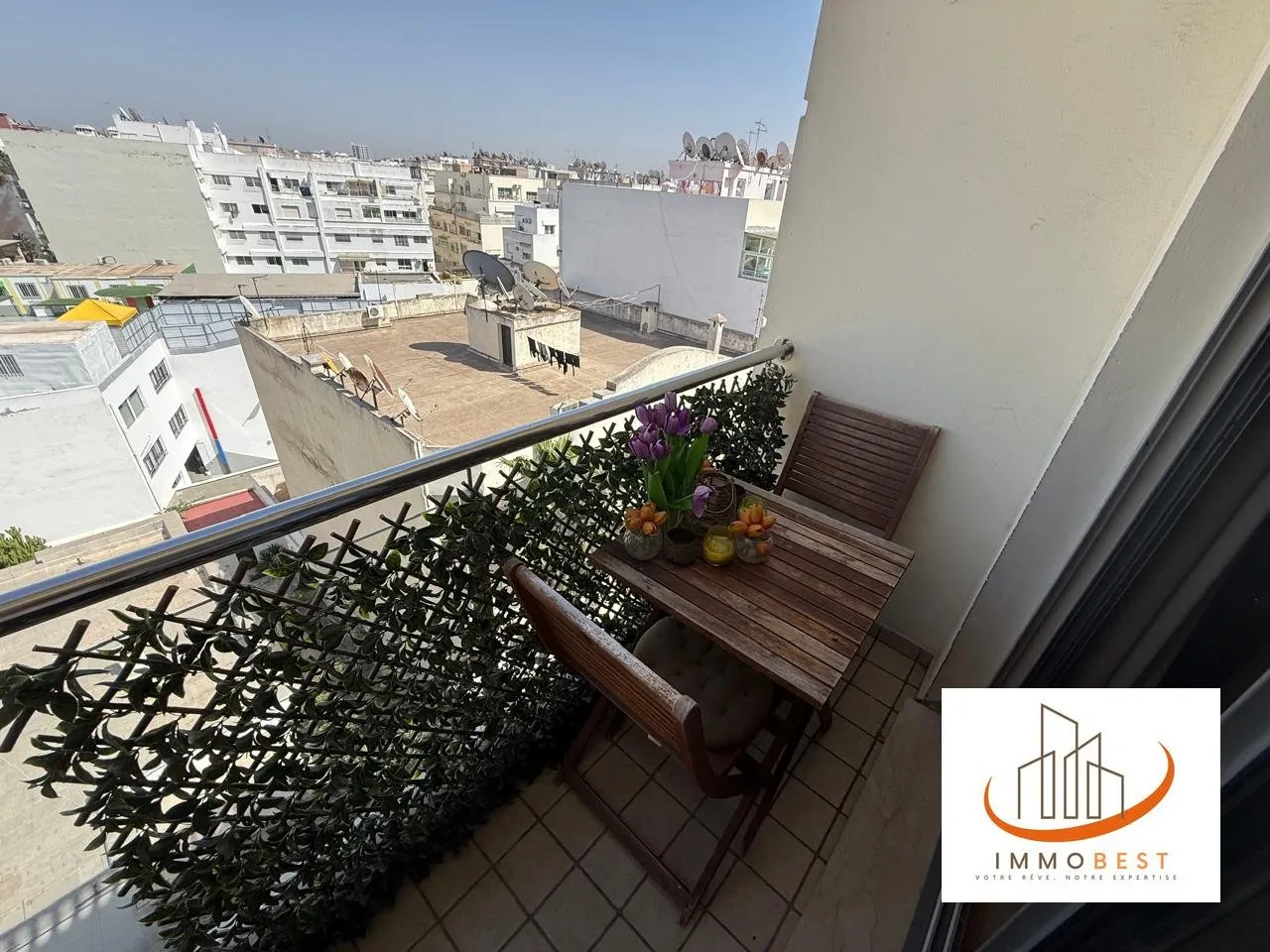 VAL FLEURI, SUPERBE APPARTEMENT EN VENTE-5ème ETAGE 3 CH - الدار البيضاء (4)