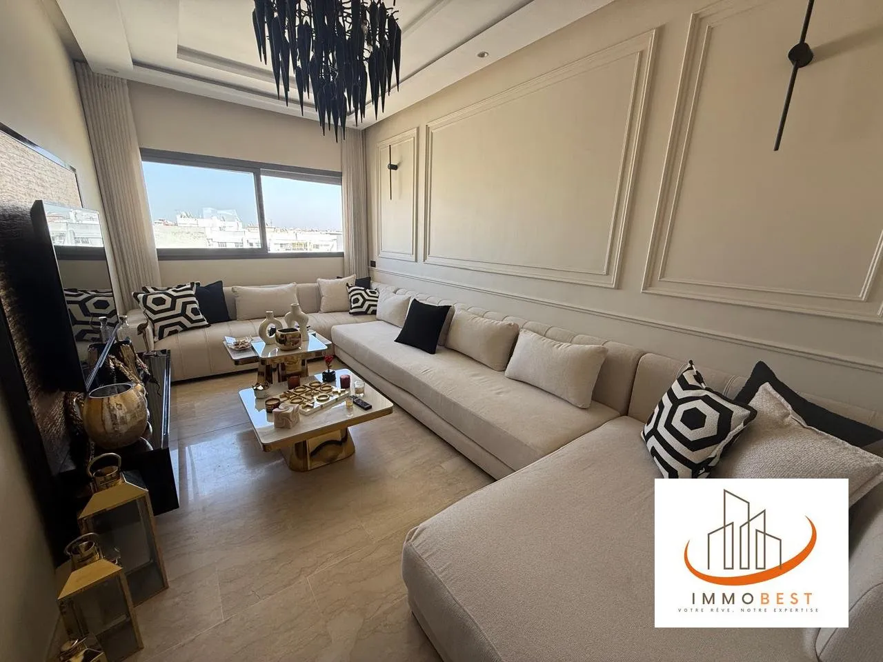 VAL FLEURI, SUPERBE APPARTEMENT EN VENTE-5ème ETAGE 3 CH - الدار البيضاء (2)