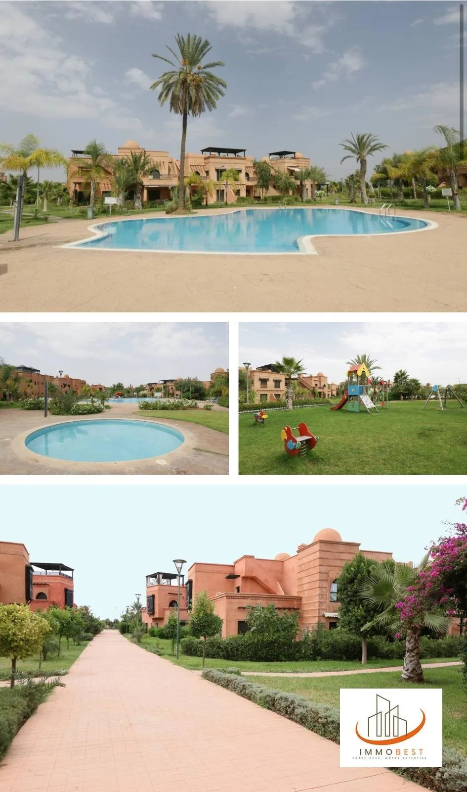 Marrakech, vente d’un appartement dans Résidence route de Fes 1 CH - مراكش