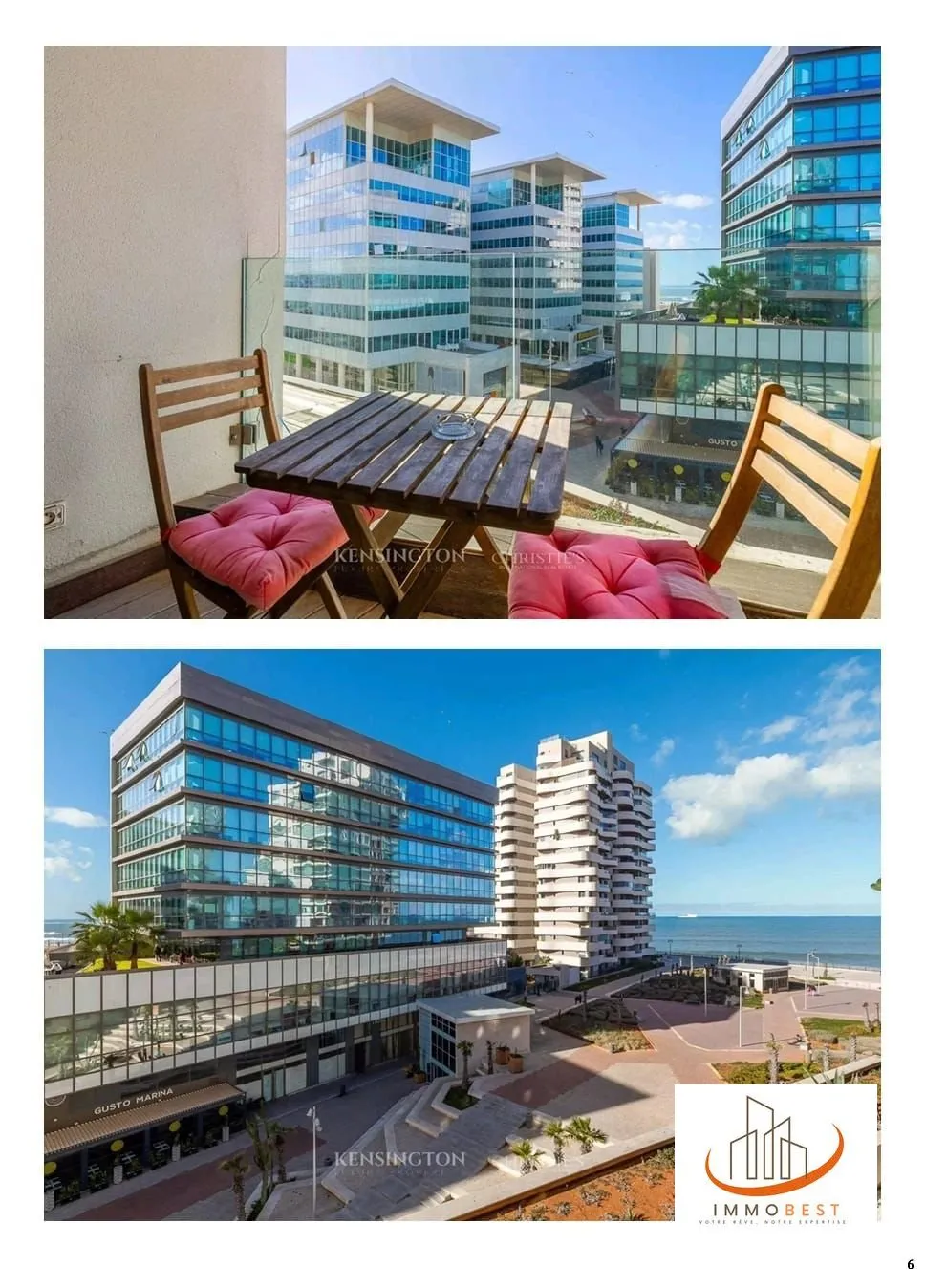 studio en vente, meublé,  à Marina de Casablanca 1 CH - الدار البيضاء