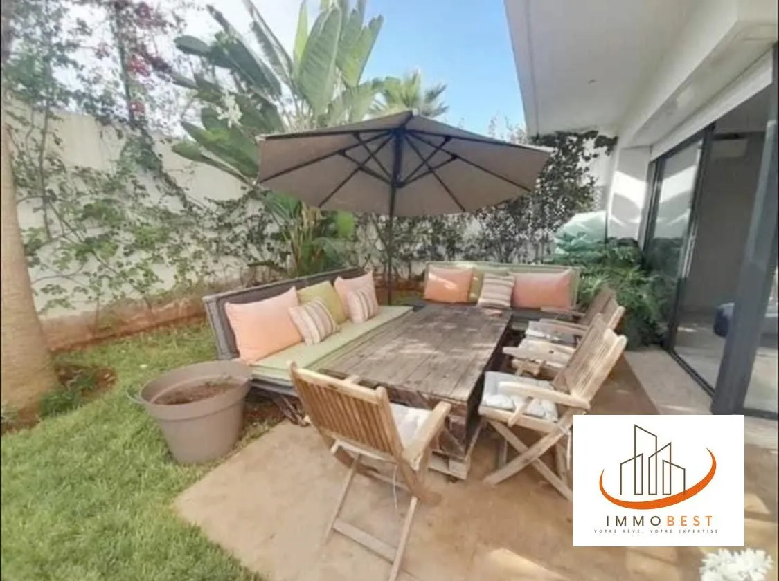 D.BOUAZZA VENTE d'un appartement Rez de jardin 2 CH - الدار البيضاء