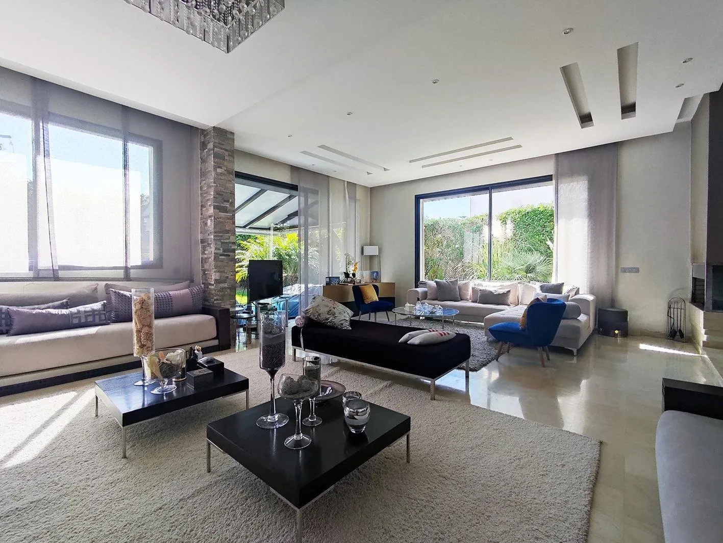 Villa avec piscine et grand jardin en résidence - الدار البيضاء (2)