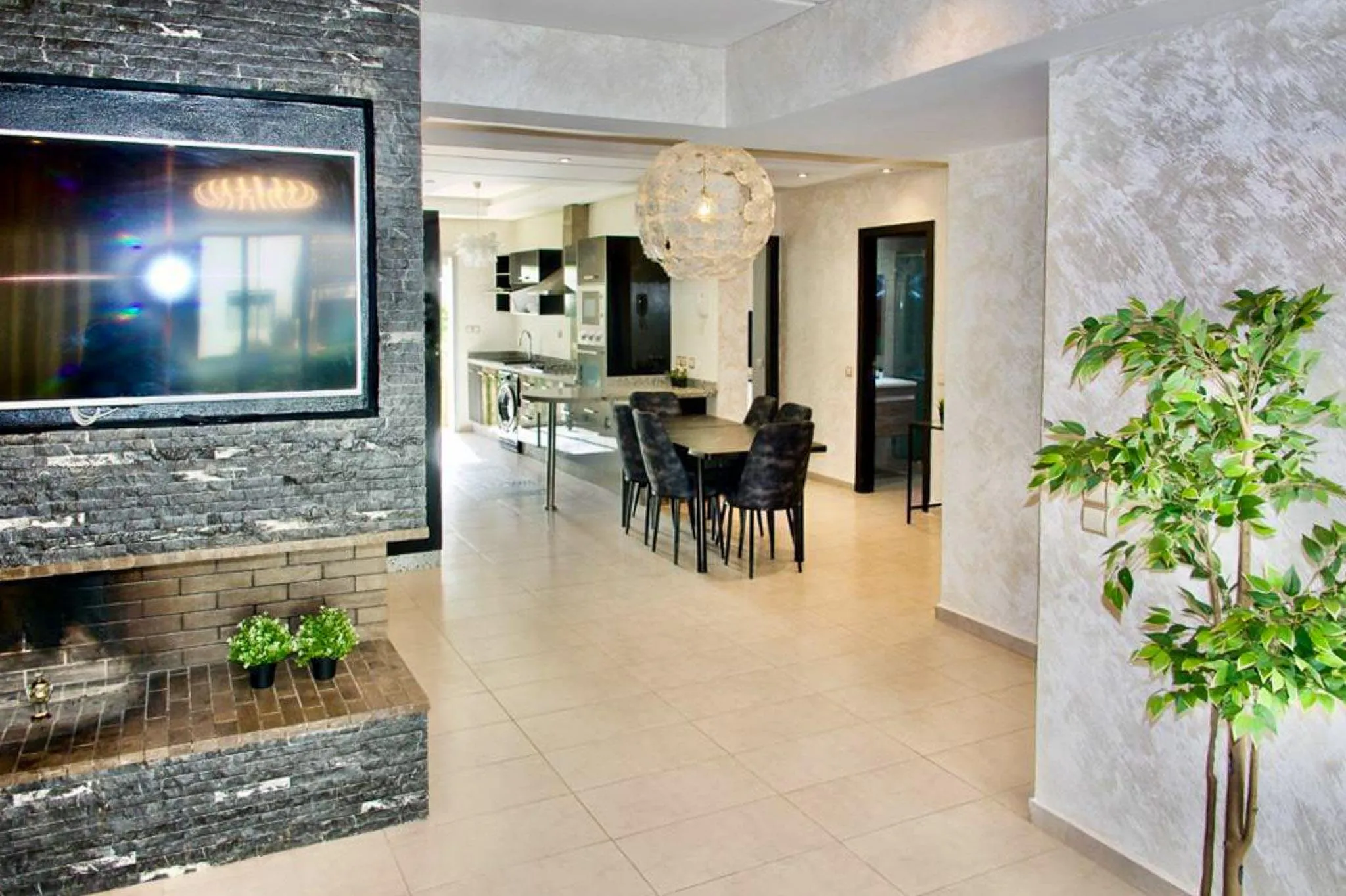 Appartement 3 chambres en rez de jardin - الدار البيضاء