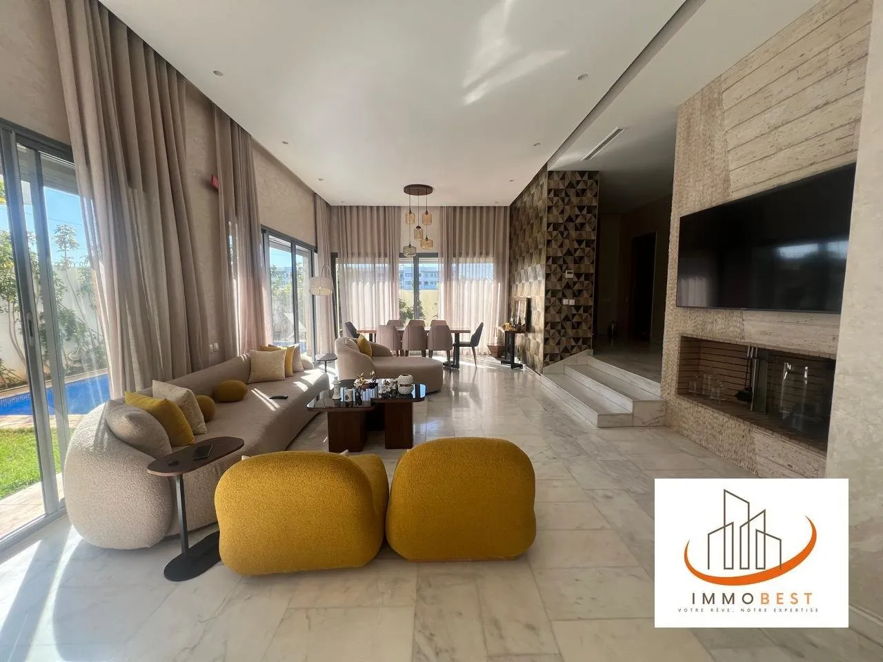 Dar Bouazza  Villa Angle à Vendre, moderne 4 CH - الدار البيضاء (4)