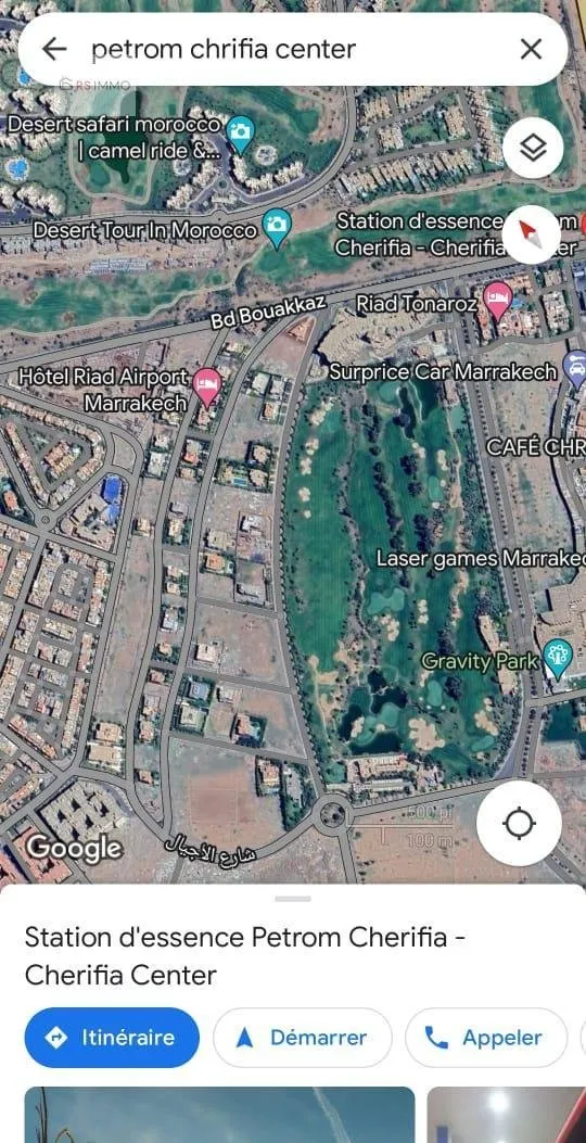 Vente grand terrain quartier Chrifia à Marrakech - مراكش (2)