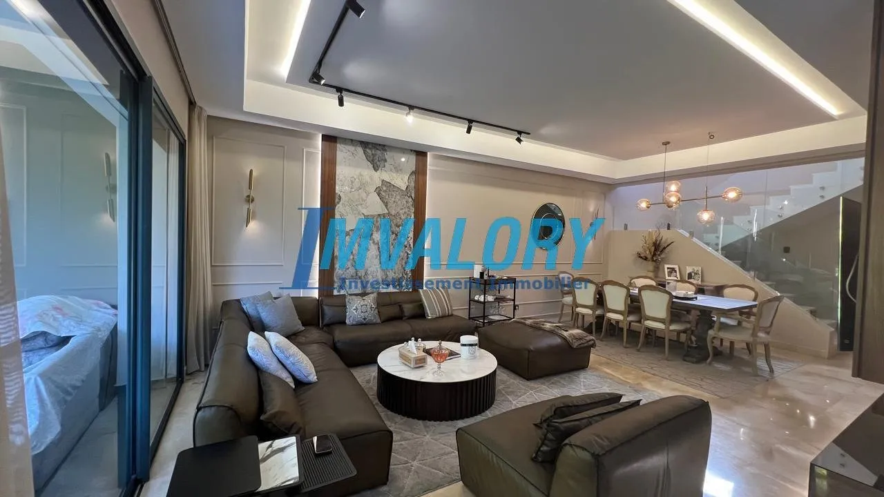 A Vendre Villa NEUVE Bande 330m² Palmeraie Bouskoura - الدار البيضاء