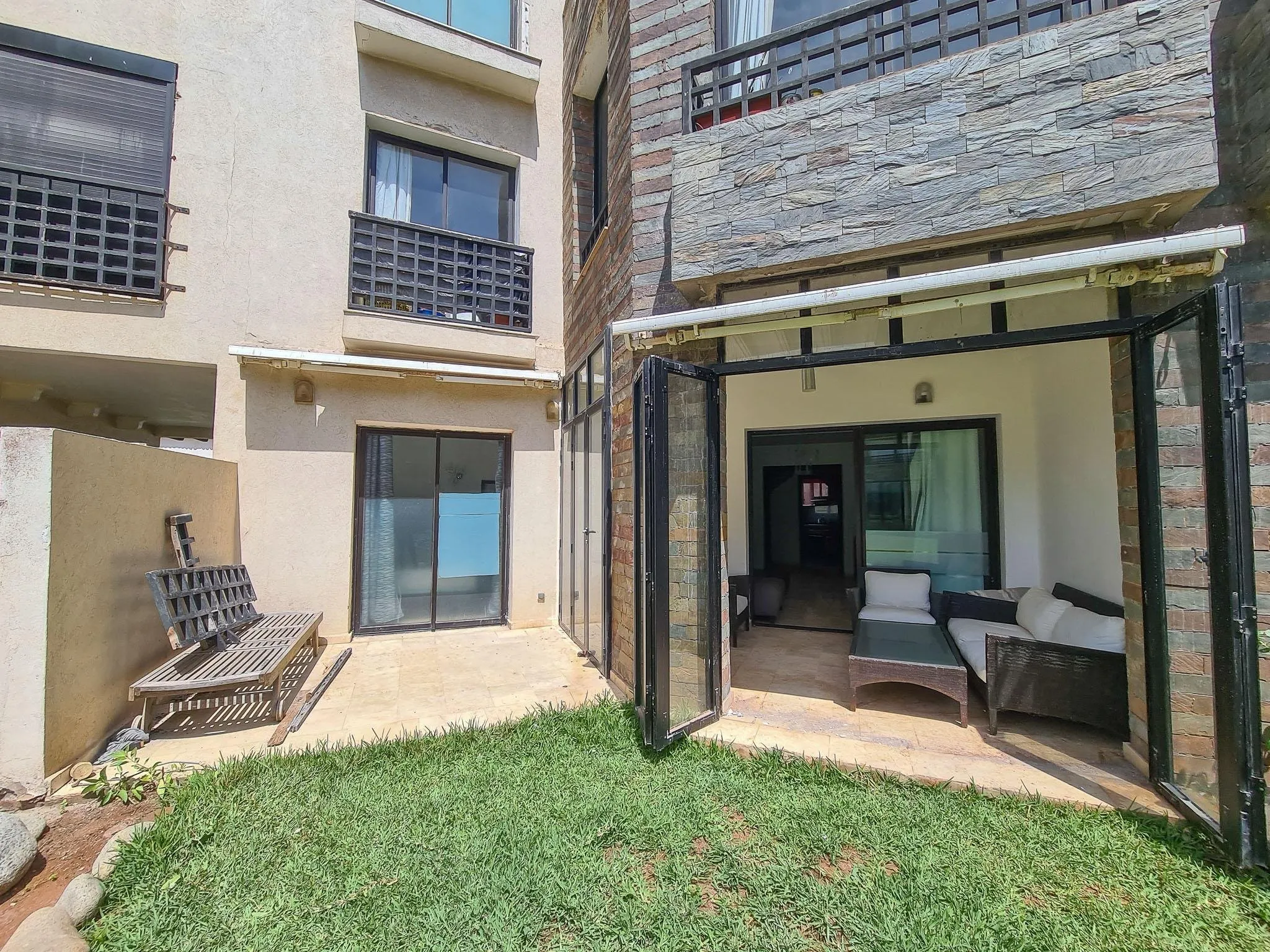 Appartement rez de jardin vue océan en résidence - الدار البيضاء