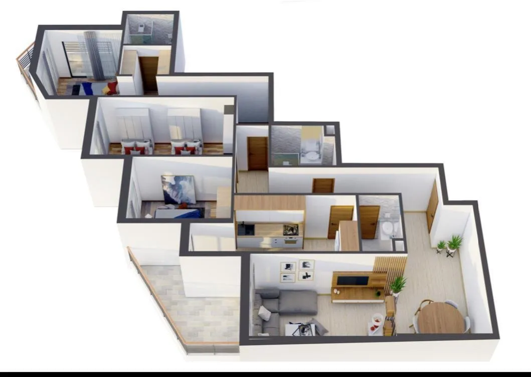 Appartement neuf à vendre 3 chambres Ain Sebaa - الدار البيضاء (2)