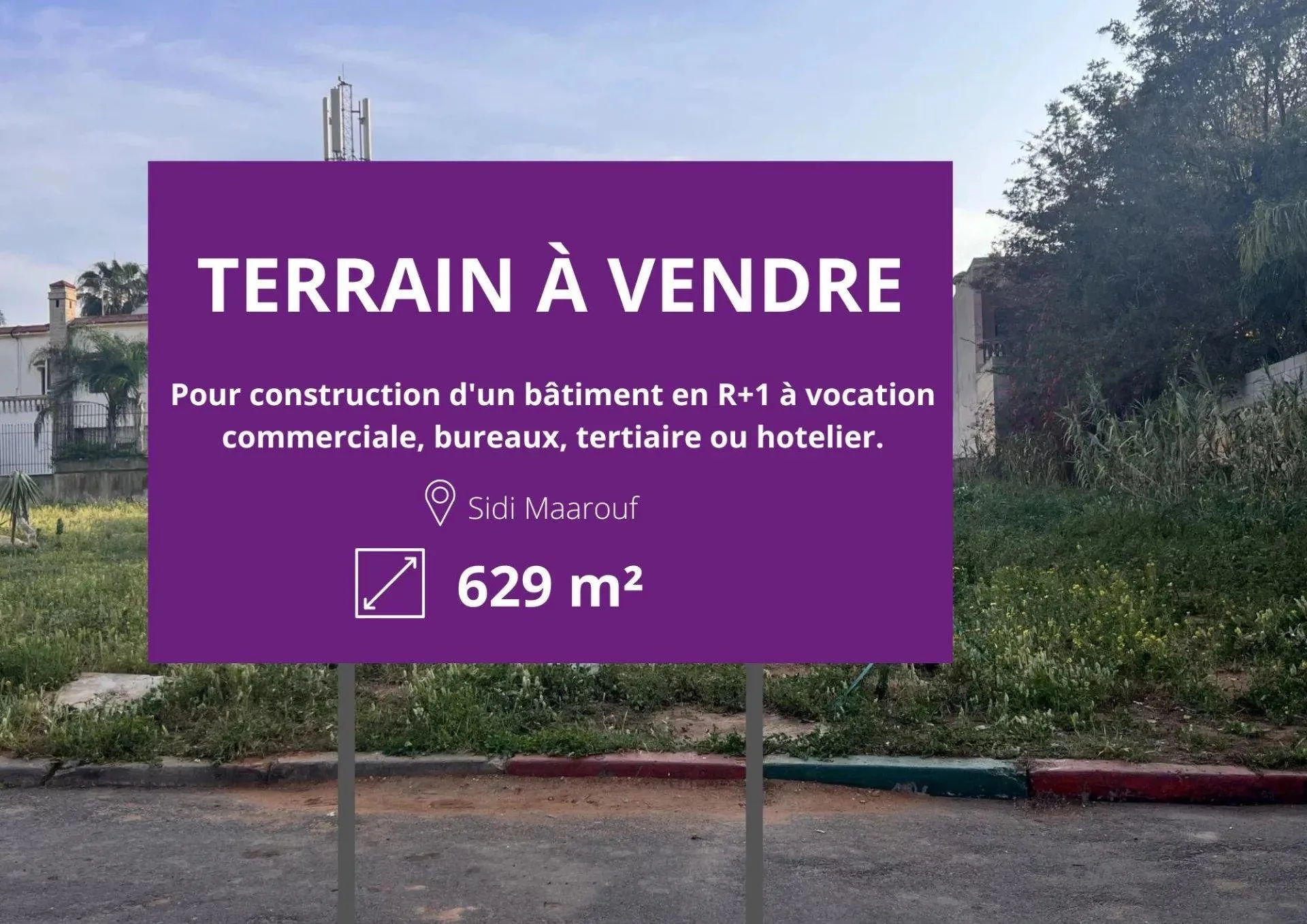 VENTE TERRAIN CONSTRUCTIBLE CASABLANCA • SIDI MAAROUF - الدار البيضاء (2)