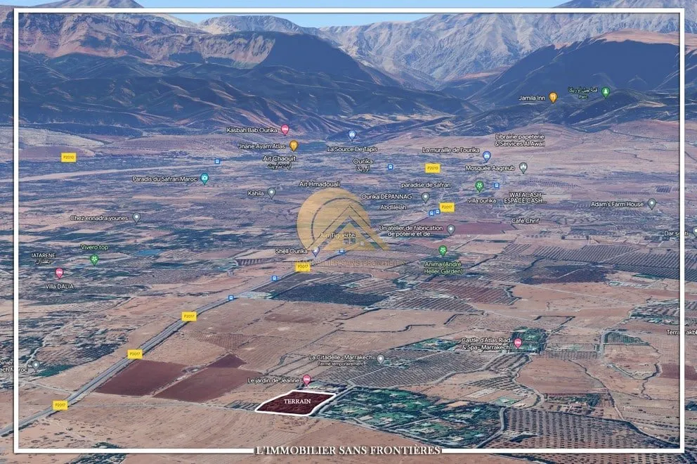 Terrain à vendre — Zone RA – Route Ourika km 24, Marrakech - مراكش (3)