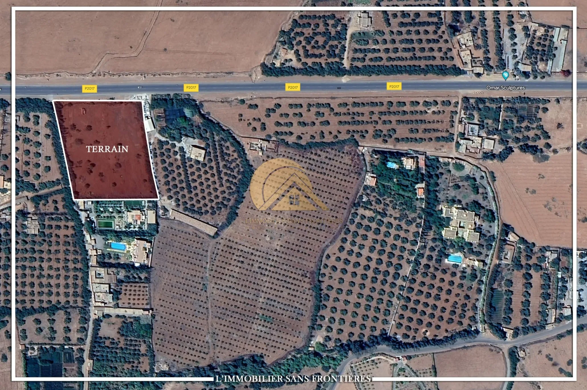 Terrain à vendre – titré – Route d’Ourika km28, Route d’Ourika - مراكش (3)