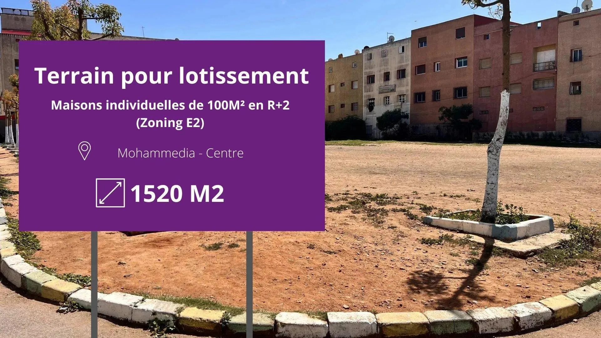 VENTE TERRAIN CONSTRUCTIBLE MOHAMMADIA - المحمدية