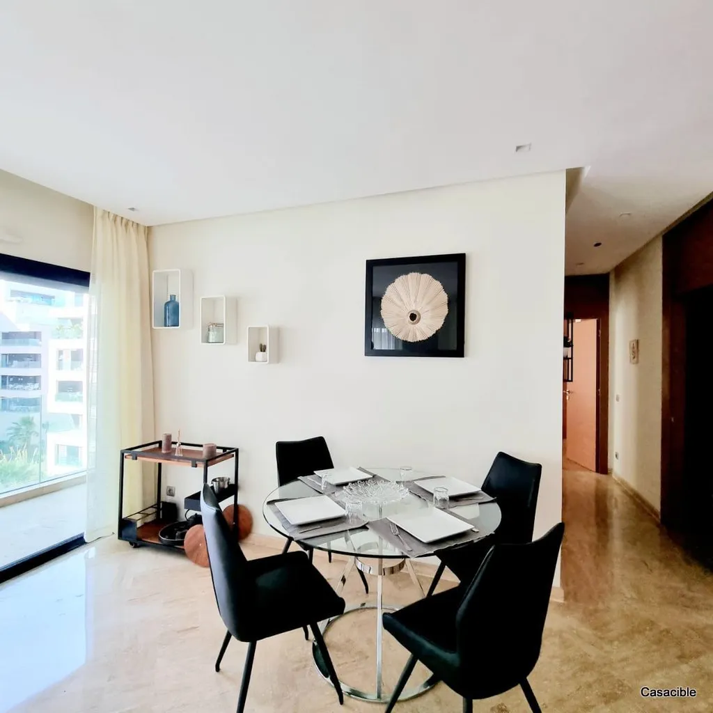Casablanca Finance City: appartement meublé 2 chambres. - الدار البيضاء (4)