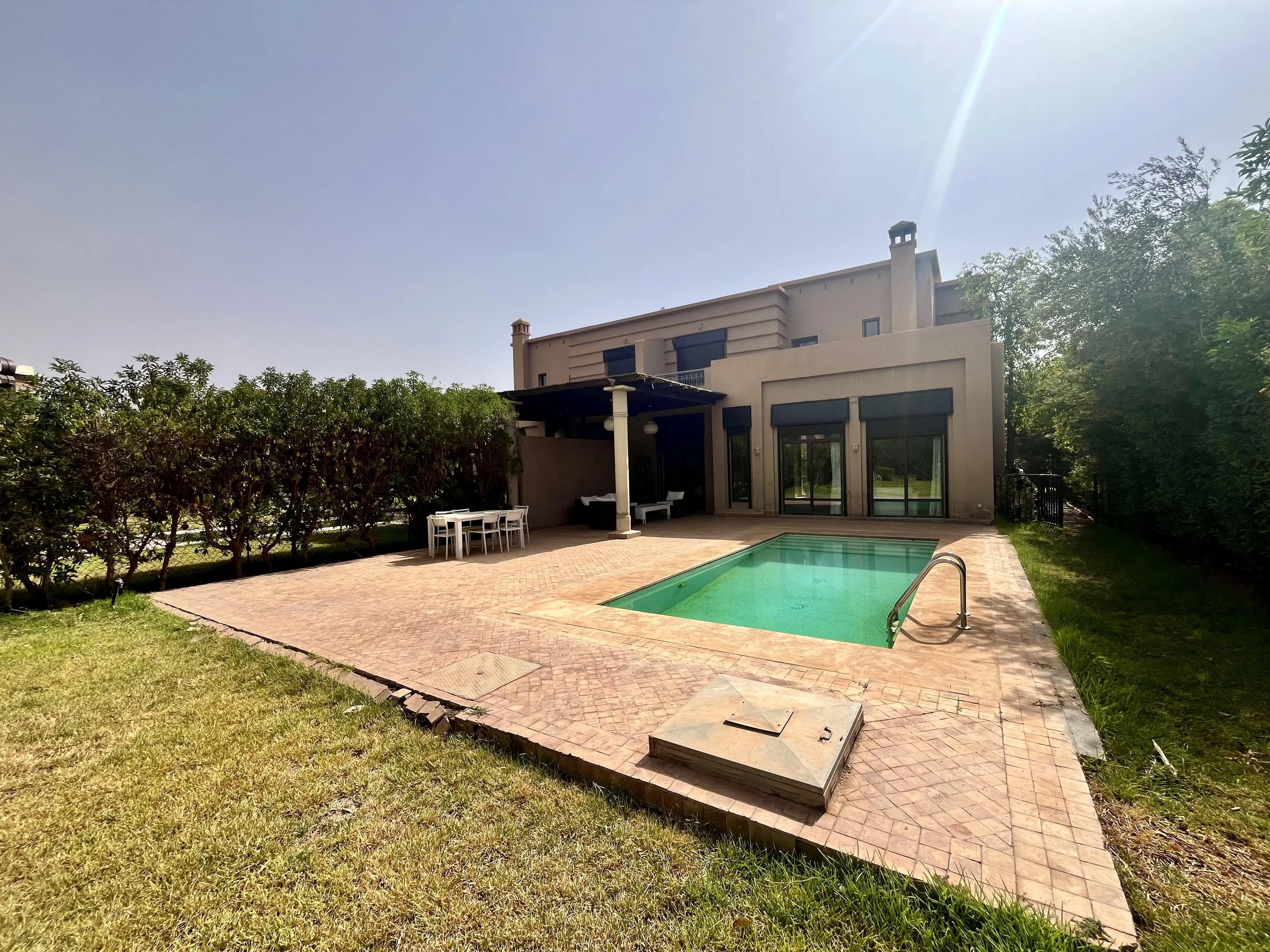 Villa à louer avec piscine sur golf - Marrakech - مراكش