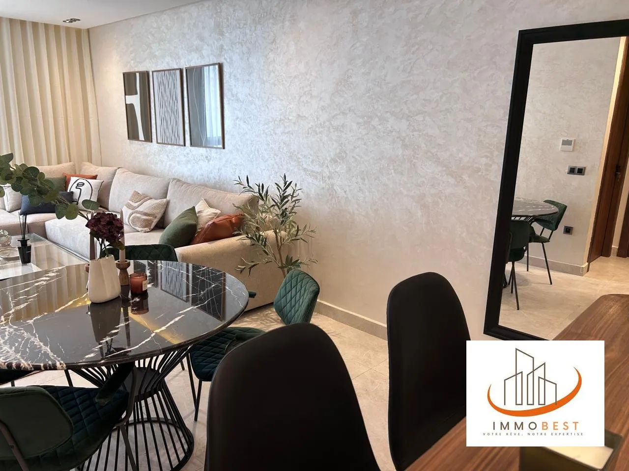 À louer – Studio 44 m² – Val Fleuri – 4ᵉ étage 1 CH - الدار البيضاء (3)