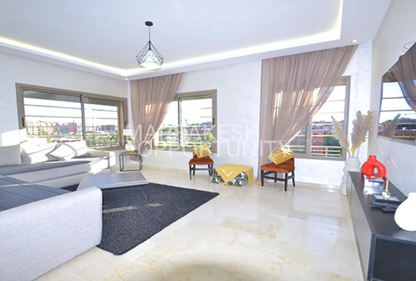 Sublime Appartement moderne en location à Guéliz - مراكش