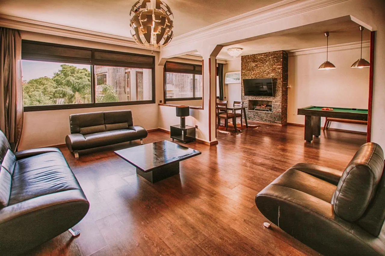 Bel appartement meublé à louer à prestigia Hriad - الرباط