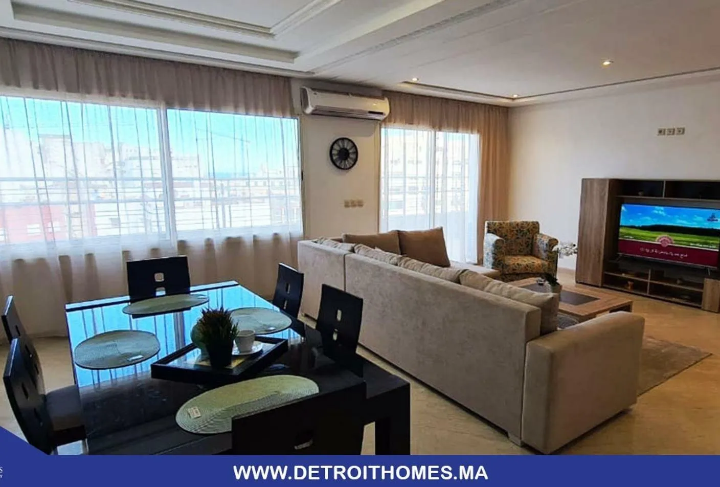Appartement meublé à neuf  avec terrasse à louer - طنجة (2)