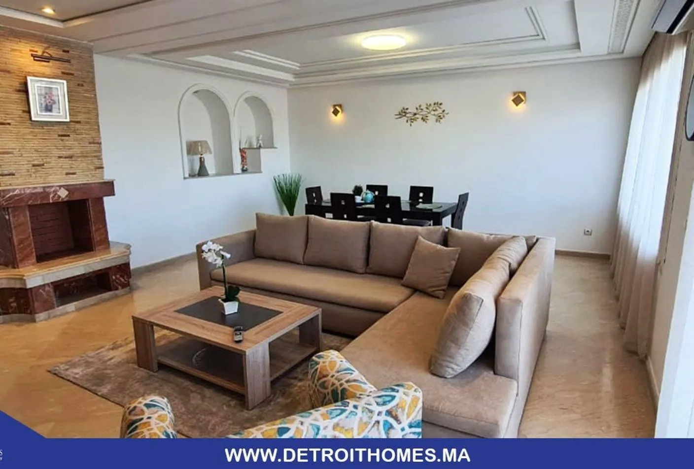 Appartement meublé à neuf  avec terrasse à louer - طنجة