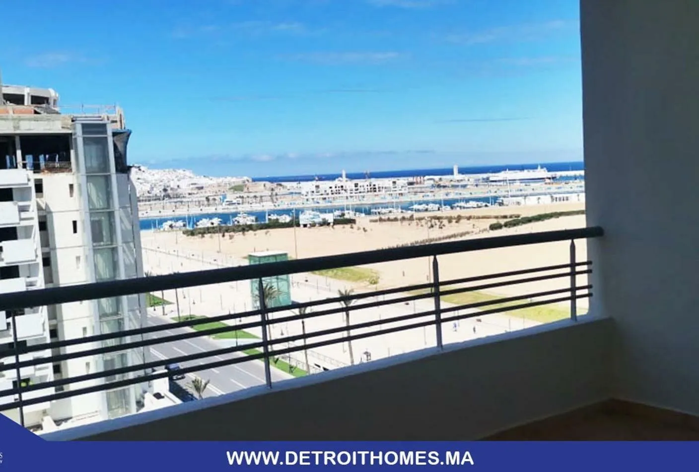 Appartement vide à la location - vue mer - طنجة
