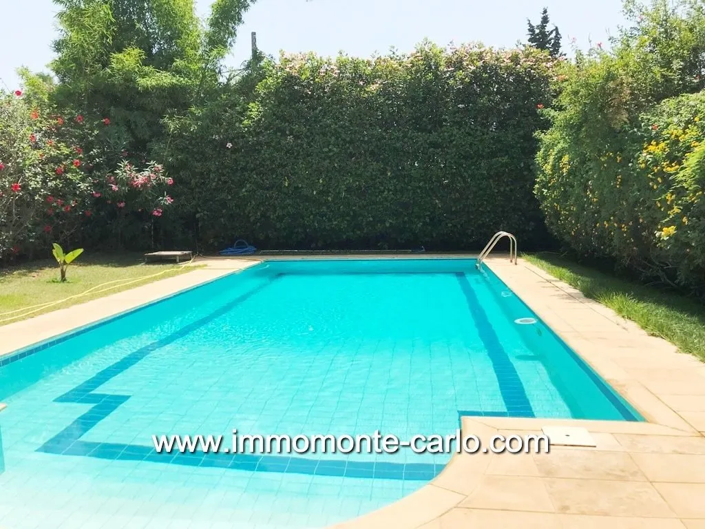 Villa avec piscine et beau jardin RABAT - الرباط