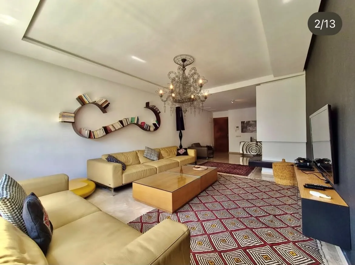 AIN DIAB – QUARTIER LITTORAL | BEL APPARTEMENT MEUBLÉ À LOUER 3CH - الدار البيضاء