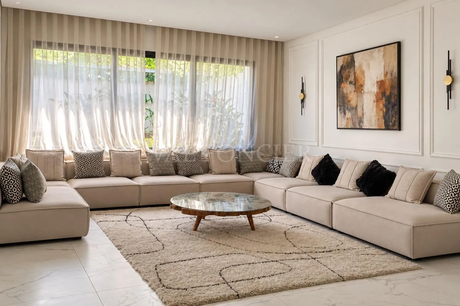 Location Lumineuse Villa jumelée 4chambres avec piscine Ain Diab, Casablanca - الدار البيضاء (2)