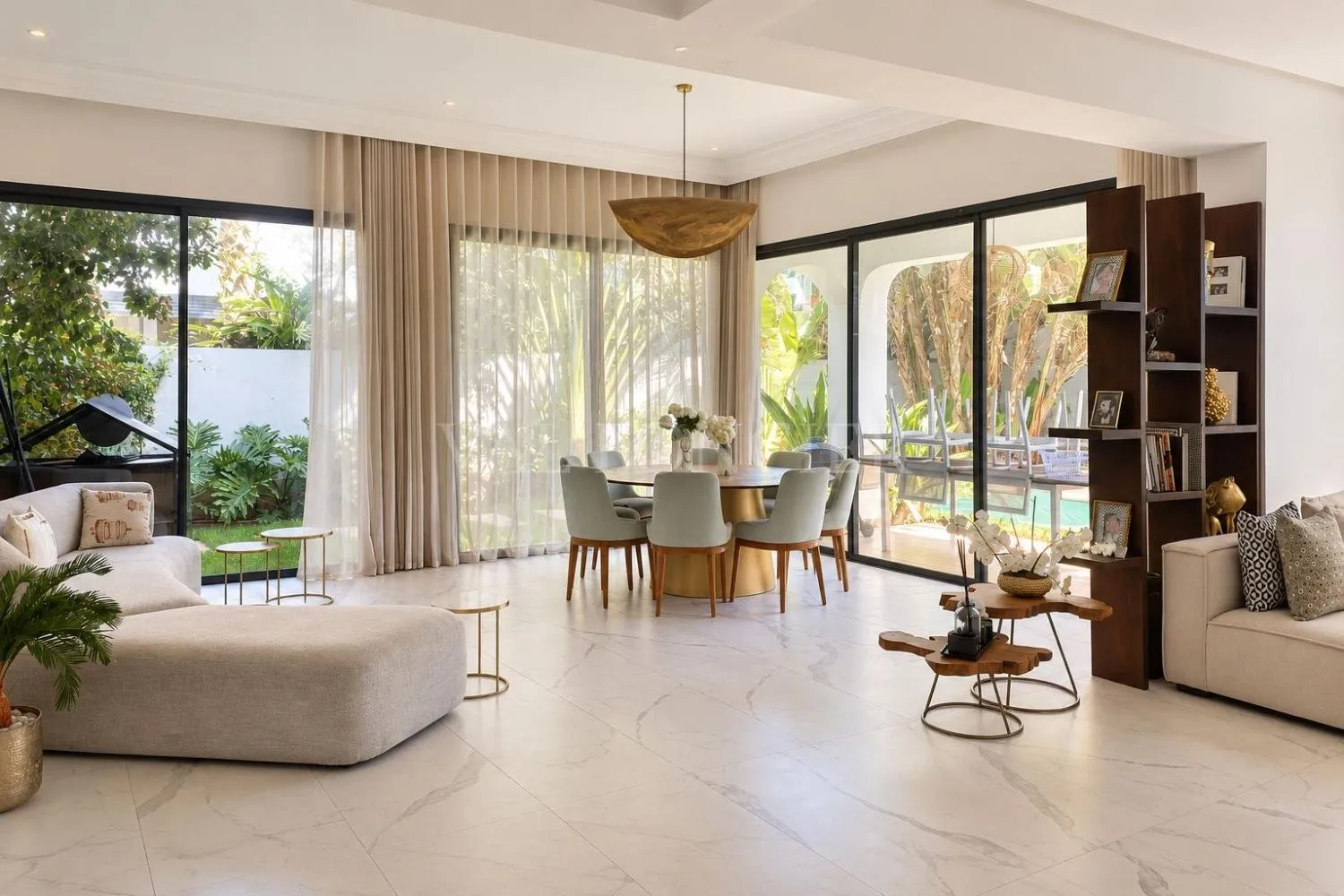 Location Lumineuse Villa jumelée 4chambres avec piscine Ain Diab, Casablanca - الدار البيضاء