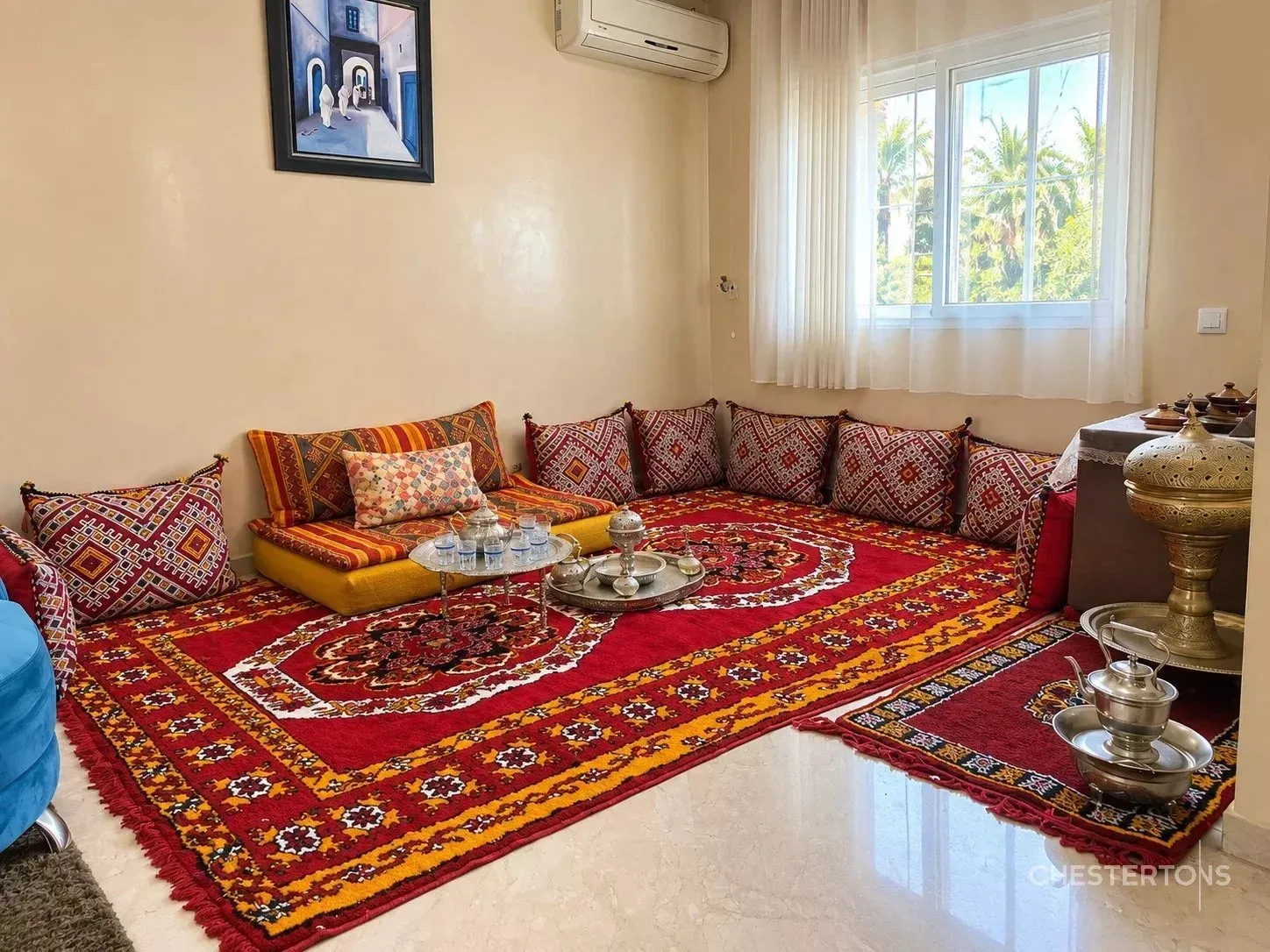 Triplex meublé à louer à Harhoura, Résidence avec piscine - تمارة (4)
