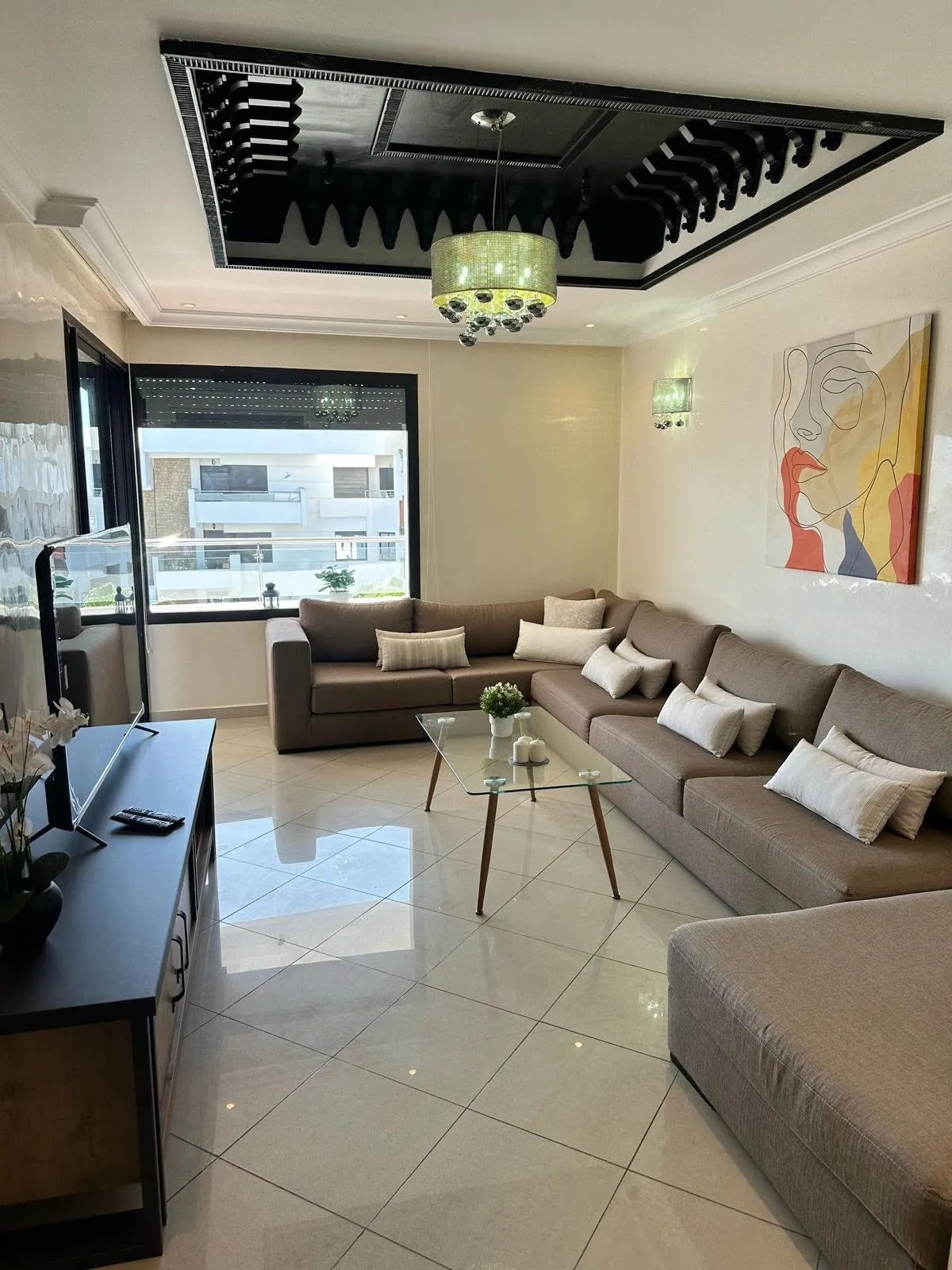 Dar Bouazza – Bel appartement meublé à louer 2CH - دار بوعزة