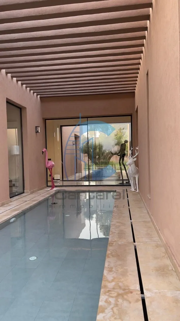 VILLA DE PLAIN-PIED SUR 10 800 M² DE TERRAIN - ROUTE D'OUARZAZATE - مراكش (4)