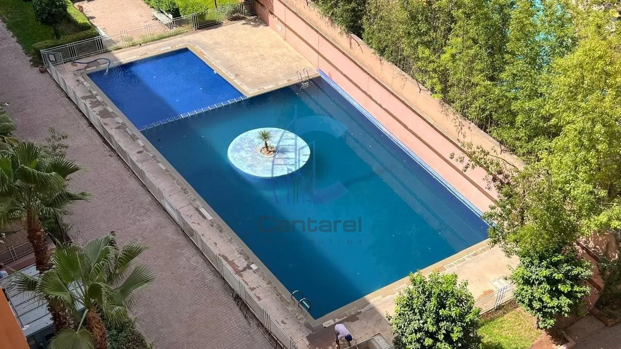 APPARTEMENT 3 CHAMBRES RÉNOVÉ EN 2025 AVEC TERRASSE À LOUER - HIVERNAGE MARRAKECH - مراكش