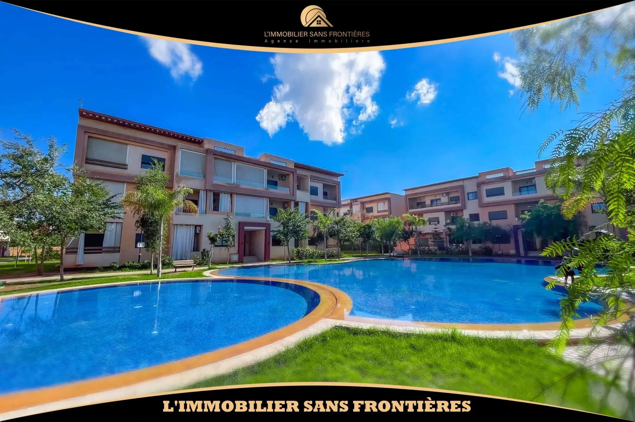 Appartement meublé à louer à Targa avec piscine - مراكش (2)