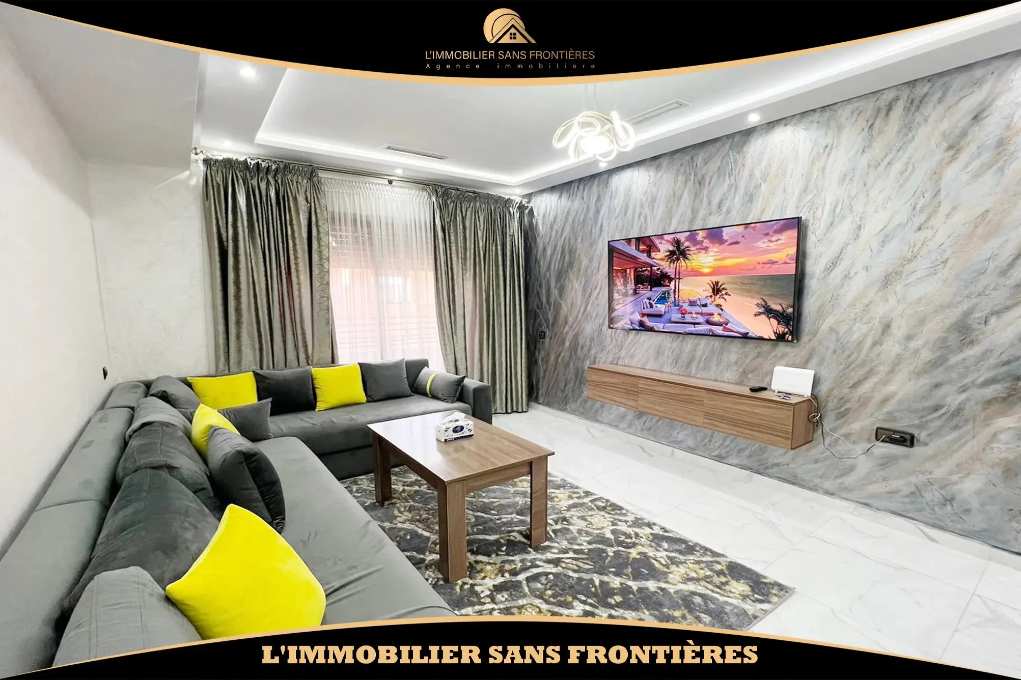 Appartement meublé à louer à Victor Hugo, 93 m², Marrakech - مراكش