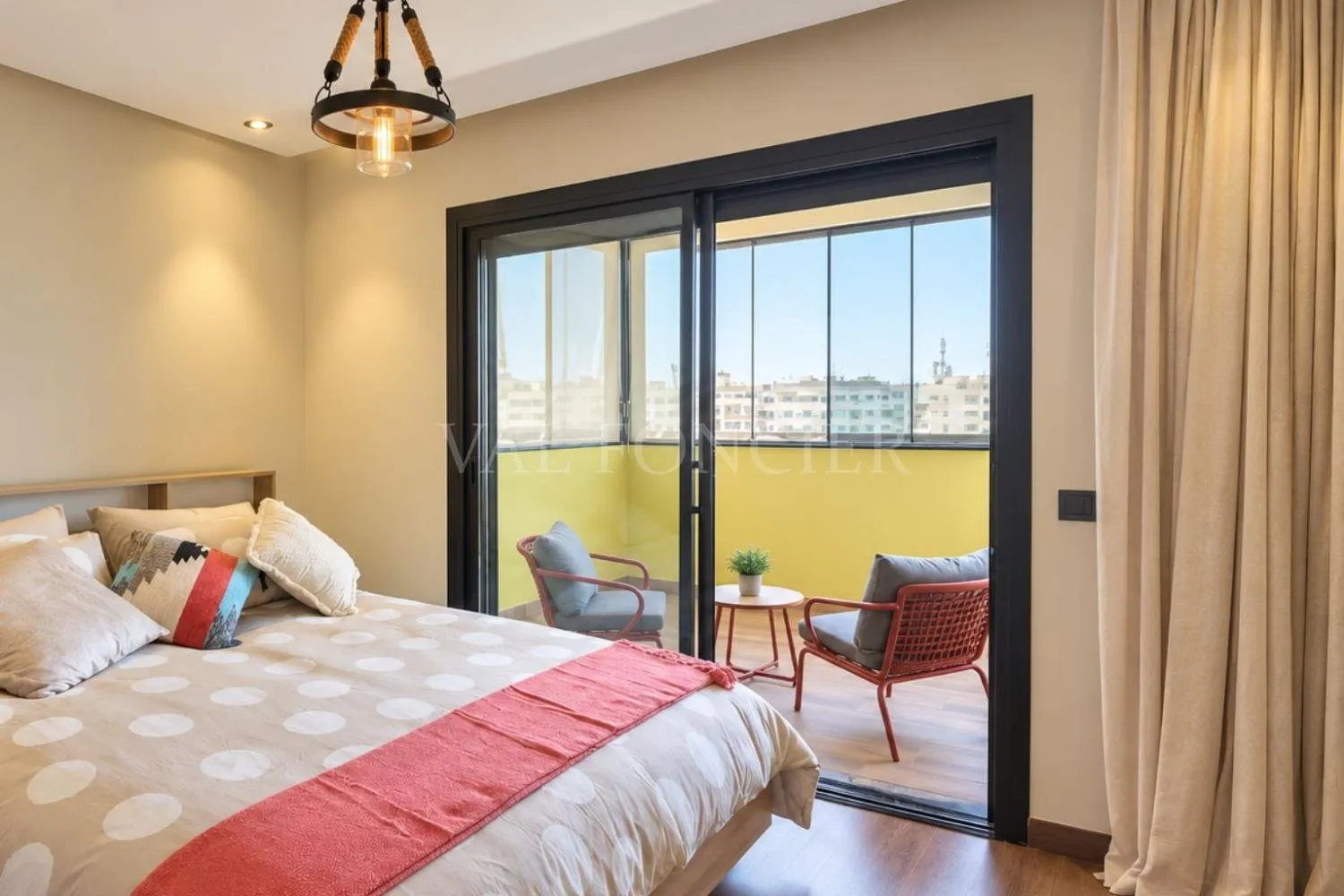 Location appartement meublé 2chambres avec grande terrasse Bourgogne, Casablanca - الدار البيضاء (4)