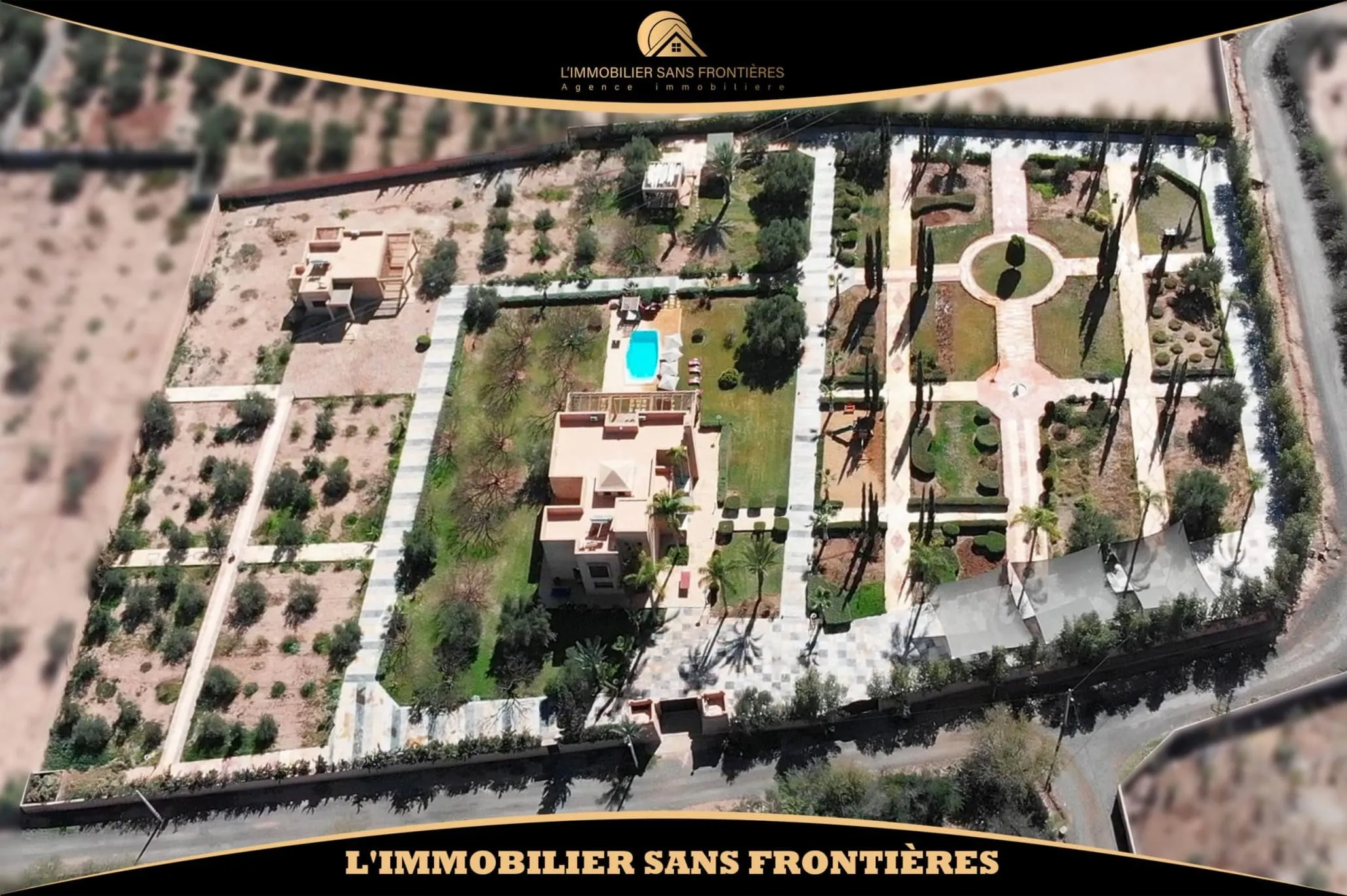Villa à louer à Souihla km16, Marrakech — Piscine privée — 1 hectare - مراكش